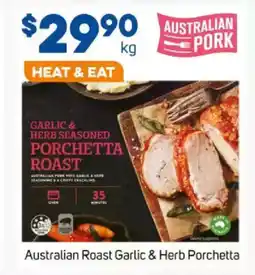 Foodland Australian roast garlic & herb porchetta offer