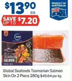 Foodland Global seafoods tasmanian salmon skin on global seafoods tasmanian salmon skin on piece offer