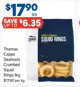 Foodland Thomas cappo seafoods crumbed squid rings offer