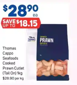 Foodland Thomas cappo seafoods cooked prawn cutlet offer
