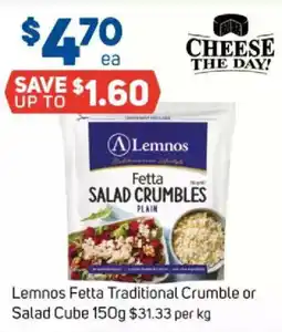 Foodland Lemnos fetta traditional crumble or salad cube offer