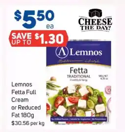Foodland Lemnos fetta full cream or reduced fat offer