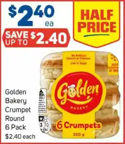 Foodland Golden Bakery Crumpet Round offer