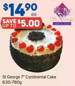 Foodland St George 7" Continental Cake offer