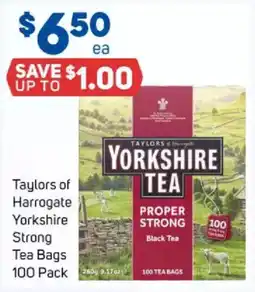 Foodland Taylors of Harrogate Yorkshire Strong Tea Bags offer