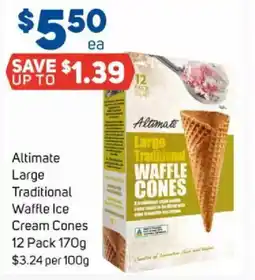 Foodland Altimate large traditional waffle ice cream cones offer