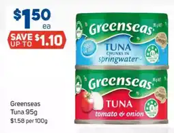 Foodland Greenseas tuna offer