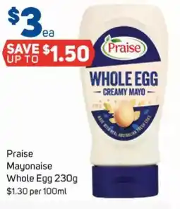 Foodland Praise mayonaise whole egg offer