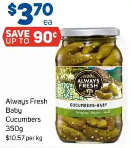 Foodland Always fresh baby cucumbers offer