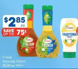 Foodland Praise dressing offer
