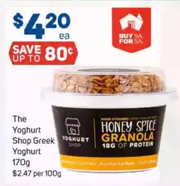 Foodland The Yoghurt Shop Greek Yoghurt offer