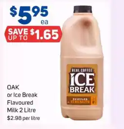 Foodland Oak or ice break flavoured milk offer