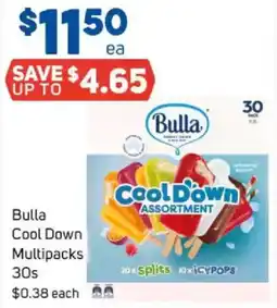 Foodland Bulla cool down multipacks 30s offer