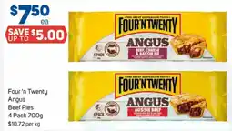 Foodland Four 'n twenty angus beef pies offer