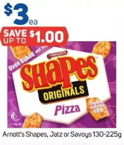 Foodland Arnott's shapes, jatz or savoys offer