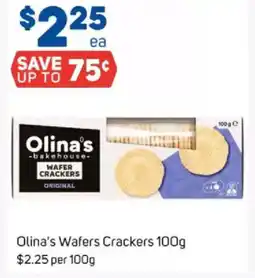 Foodland Olina's wafers crackers offer