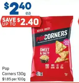 Foodland Pop corners offer