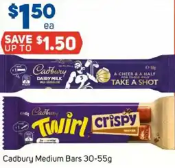 Foodland Cadbury medium bars offer