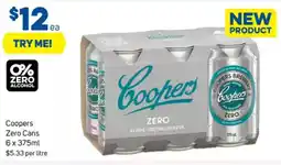 Foodland Coopers zero cans offer