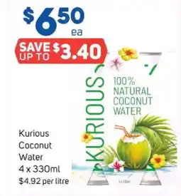Foodland Kurious coconut water offer