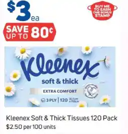 Foodland Kleenex soft & thick tissues offer