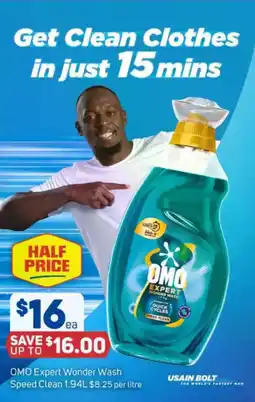 Foodland Omo expert wonder wash speed clean offer