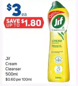 Foodland Jif cream cleanser offer