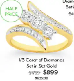 Angus & Coote 1/3 Carat of Diamonds Set offer