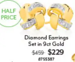 Angus & Coote Diamond Earrings Set offer