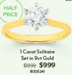 Angus & Coote 1 Carat Solitaire Set offer