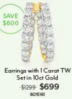 Angus & Coote Earrings with 1 Carat TW Set offer