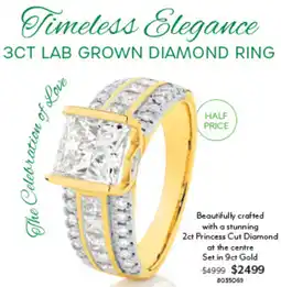 Angus & Coote 2ct Princess Cut Diamond at the centre Set offer