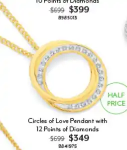 Angus & Coote Circles of Love Pendant offer