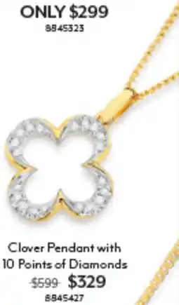 Angus & Coote Clover Pendant offer