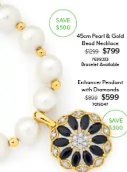 Angus & Coote Pearl & Gold Bead Necklace offer