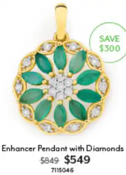 Angus & Coote Enhancer Pendant with Diamonds offer