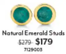 Angus & Coote Natural Emerald Studs offer