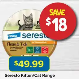 PetO Seresto Kitten/Cat Range offer
