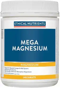 healthylife Ethical Nutrients Mega Magnesium 240 Tablets offer