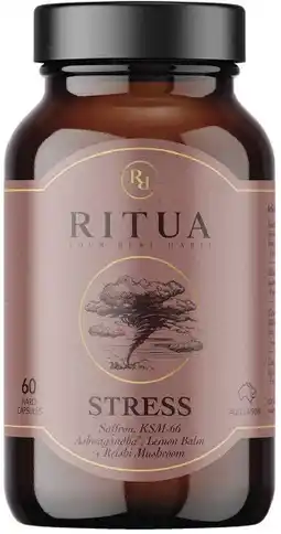 healthylife Ritua STRESS Saffron Ashwagandha Lemon Balm Reishi 60 Caps offer