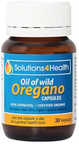 healthylife Solution4Health Wild Oregano Oil Capsules 30 Pack offer