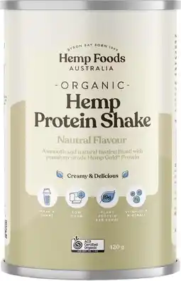 healthylife Hemp Foods Australia Organic Hemp Protein Powder Natural 420g offer