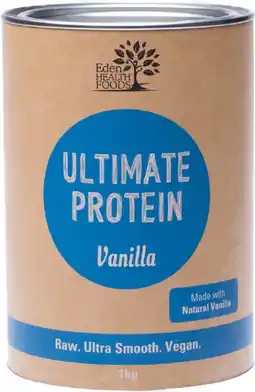 healthylife Eden Healthfoods Ultimate Vegan Rice Protein Vanilla 1Kg offer