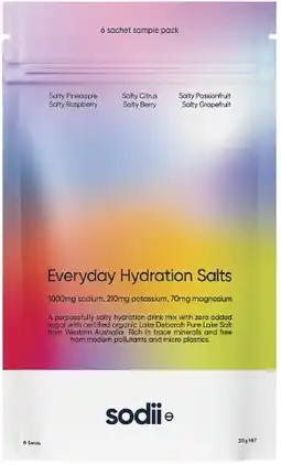healthylife Sodii Everyday Hydration Salts Mixed Flavour 6 Pack offer