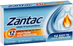 healthylife Zantac Heartburn & Indigestion Relief 150mg - 14 Tablets offer