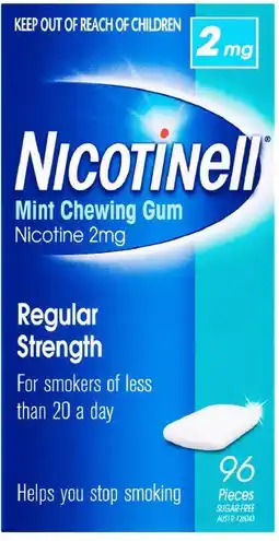 healthylife Nicotinell Chewing Gum Mint  2mg 96 Pieces offer