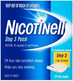 healthylife Nicotinell Nicotine Patches Step 3 7mg - 28 Day Supply offer