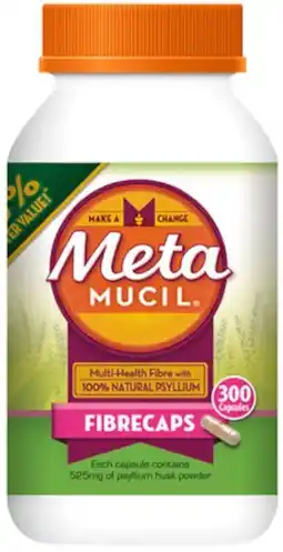 healthylife Metamucil Fibre Supplement  300 Fibrecaps offer