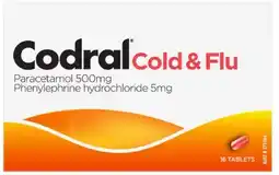 healthylife Codral Cold & Flu Tablets 16 Pack offer