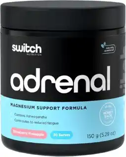 healthylife Switch Nutrition Adrenal Magnesium Support Formula Strawberry Pineapple 150g offer